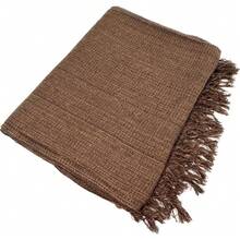 Giant Luxury Sofa Blanket 120x210 Protective Sofa Cover Type - 深棕色混合 - 查看 1