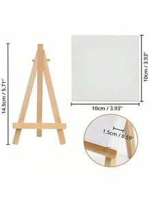 5 Paneles de lienzo de madera de 5 tamaños, 10 piezas en total, para pintura y manualidades - Tableros de arte de madera en blanco lisos para proyectos DIY, pintura de aceite y acrílico, pirografía y dibujo - Paneles con armazón duradero para artistas, principiantes y decoración del hogar creativa, 30*15cm/12*12cm/20*20cm/40*30cm/25*25cm 5 tamaños