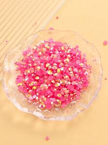 2MM-6MM, 5 Sizes Mix, 2000pcs/Pack, Non-HotFix, Multi Colors, Glue On Round Flatback Crystal Rhinestones Gems Jewelry Beads DIY Diamond Design Accessories Glitter Decal Decorations For Phone Cover,Clothes,Bag,Shoes, Handicraft Products.