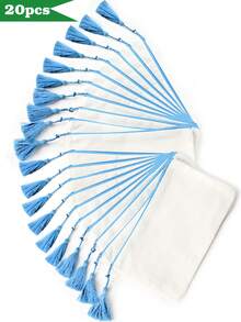 1个/5个（混色）帆布拉链流苏收纳包，旅行化妆包，化妆品收纳包，铅笔盒，DIY收纳袋，DIY礼物，化妆包，洗漱包，浴室用品，大学宿舍旅行必备，多功能化妆品收纳包，可爱手提包钱包收纳包，便携式化妆刷收纳包，带拉链，可存放口红、护肤品、手机、硬币和其他小物件，适合居家、旅行、海滩、泳池派对、度假和上学等场合。