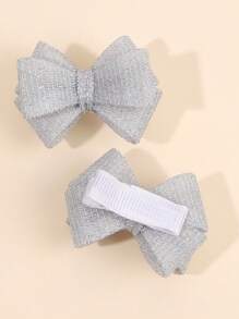 2pcs Gold Hair Bows For Toddler Girls Sparkling Gold Bow Hair Clips Gold Foil Mesh Hairpins Adorable Solid Color Barrettes Girls Holiday Party Headpiece Kids Baby Hair Accessories