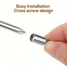 Metal Shelf Support Pins With Anti-Slip Sleeves - Self-Tapping Screws For Cabinet Partition, Laminate Board Brackets - Durable, Stainless Steel Furniture Glass Bracket Overall Screw Set, Shelf Support | Modern Shelf Design | Durable Metal Pins, Shelf Supports - Silver - View 5