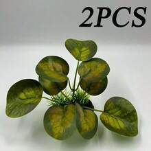 1pc Artificial Aquatic Plants For Simulating Underwater Scenery In Fish Tanks, Including Artificial Plants For Reptiles And Amphibians, Used For Decorating Aquariums - Green - View 13