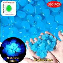500 piezas de piedras de jardín luminosas, piedras brillantes de colores, para jardín, césped, patio, camino exterior, pasillo y decoración de acuario. Piedras luminosas perfectas para pecera, sendero, maceta, planta, entrada de automóviles, decoración del hogar, decoración navideña (estilo de color aleatorio)
