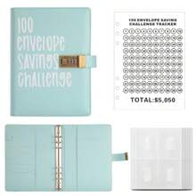 Pasta com 100 envelopes para desafio de economia de dinheiro, pasta com 100 envelopes para desafio de economia de dinheiro, livro de desafios de economia com cadeado, maneira fácil e divertida de economizar 5050 dólares, brindes e recompensas, volta às aulas, decoração de outono, decoração de outono, decorações de Natal, presentes de Natal, presentes de aniversário, presentes de feriado, presentes de formatura