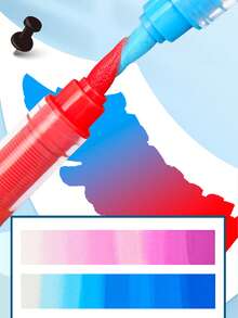 240/120/72/56/24/8 Farben Acrylstifte, flüssige Tinte mit weicher Spitze, für Studenten, nicht transparent, mischbar, vielfältige Farboptionen, Aquarellpinselstift, hochwertige Kunstbedarf, Schul- und Lernbedarf