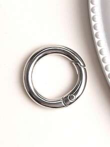 5pcs Metal Spring O Rings Clip Carabiner Snap Rings Zinc Alloy Spring O Ring Round Spring Snap Carabiner Clip Buckle Karabinerring For Keyrings Buckle,Bags,Purses - Gold - View 11