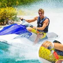 Waterproof Floating Keychain - ABS And Stainless Steel, Yellow With Compass Design - Perfect For Boating, Canoeing, Fishing, Rafting, Surfing And Party Gifts, Fishing Gear Accessories | Compass Keychain | Waterproof Keychain, Beach Essentials, Beach Accessories, Pool Float