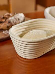 Cirelle 椭圆形发酵碗，手工藤条篮，带布盖，适合酸面团烘焙 - 非常适合万圣节、圣诞节、感恩节发酵和烘焙模具 - 橢圓發酵碗 - 查看 2