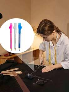 白色记号笔，适用于标记、铅笔、缝纫、编织用品；缝纫用品；缝纫工具；缝纫标记工具 - 彩色 - 查看 4