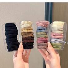 60 قطعة، شريط شعر سلس قوي كالرصاصة، حزام مطاطي سميك لربط الشعر، جديد ومنشط، ألوان عشوائية، تغليف عشوائي