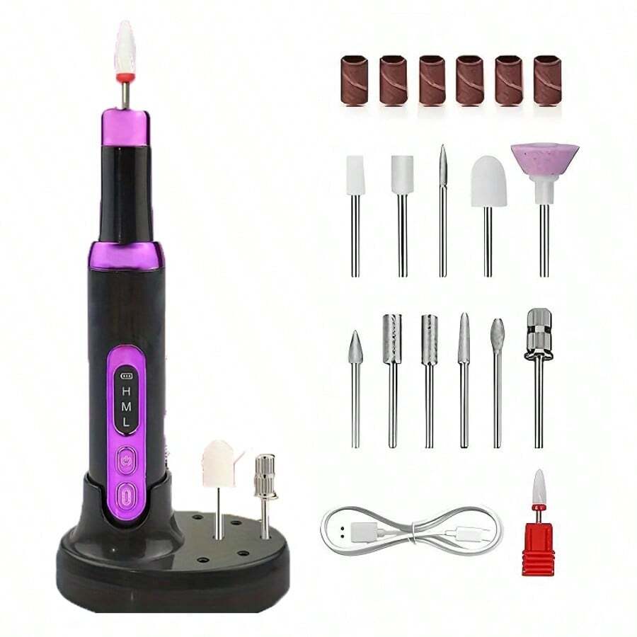 Professional Electric Nail Drill Kit, Nail File Drill Set, Nail Trimming Kit, Home And Salon Use Nail File Set, Nail Polishing And Buffing Tools, Suitable For Girls, Women And Doctors