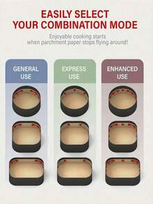 3pcs Air Fryer Magnet Silicone Buckle For Fixing Air Fryer Baking Paper, Safely Lock Disposable Liners And Prevent Paper Burning, Red - Multicolor - View 6