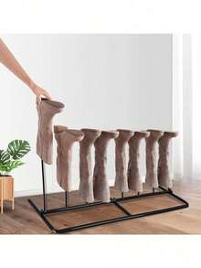 Boot Rack Holds 2 Pairs Wellies Iron Walking Shoes Stand Boot Trees Storage Holder Indoor And Outdoor Shoe Racks For Wellington Walking Riding Boots - Default - View 4