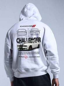 Sudadera para hombre tipo hoodie diseño CHALLENGER - Negro - Ver 4