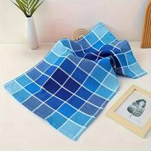 4pcs Ultra-Soft Kitchen Towels - Large, Absorbent & Super Soft Dish Cloths For Washing And Drying Dishes, Modern Plaid Design, Machine Washable