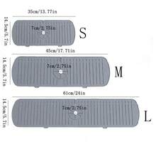 1pc Silicone Sink Drain Mat, Splash Guard For Faucet, Waterproof Drying Mat For Kitchen And Bathroom Countertops, Home Decor,Non-Slip Kitchen Mats For Sink Side, Natural And Hygienic Kitchen Essential For Home And Kitchen Room Decor, Part Of Your Cozy Fall& Winter Styles And Christmas Decorations - Multicolor - View 6