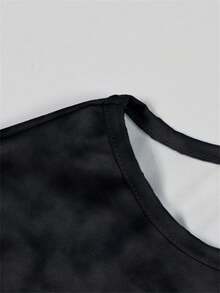 ملابس صيفية للنساء من الشارع الرئيسي هيب هوب موحد اللون طباعة حرف مجموعتين قطعتين رقبة على شكل حرف O قمصان قصيرة ضيقة وبنطلون مستقيم الساق