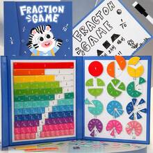 Magnetic Fraction Educational Puzzle, Magnetic Fraction Tiles And Fraction Circles, Elementary School Math Education, Math Classroom Resources, Math Education, Elementary, Math Puzzle, Educational Tool, Numeric Blocks, Classroom Math