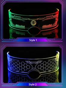 新款LED防护眼镜，7种颜色可选，未来感设计，11种灯光模式，适用于蜂窝灯光秀、夜店、DJ派对、嘉年华和角色扮演装饰。 - 科技眼鏡 - 查看 10