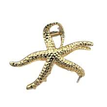 1 Stück kleine & große Damen Gold Seestern, Muschel, Konchen Design elegante Mode Metall Haarklammer, geeignet für Damen Strandurlaub Frisuren, Urlaubsgeschenk Haaraccessoires Herbst Mode Damen Haarspange Winter - Großer Seestern-Greifer - Übersicht 9
