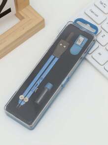 1 قطعة، طقم 3 قطع بوصلة ملونة، بوصلة من سبيكة الألومنيوم الملونة للطلاب للرسم والتصميم والتخطيط، طقم 3 قطع