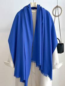 FADZOYLE 1件装女士优雅纯色围巾羊绒披肩头巾，四季皆宜，秋冬季保暖，短流苏加长款，简约优雅，多功能颈部围巾，适合办公室、户外、日常使用，可作礼物、晚宴、婚礼配饰，也可作为礼服搭配。 - 彩色 - 查看 31