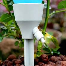 5-Pack Self-Watering Spikes – Adjustable Drip Irrigation Kit For Indoor & Garden Plants | No Battery Needed | Universal EU/US Bottle Thread Compatibility | Slow-Release Watering System For Vacation & Busy Plant Owners - trắng - Xem 5