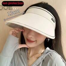 1pc Summer 2025 Collapsible Anti-UV Sun Hat, Outdoor Fishing & Cycling Essential Gear - Empty Top - View 6