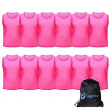 6/12 Pcs Scrimmage Team Practice Vests Mesh Sports Pinnies Soccer Training Basketball Soccer Jerseys