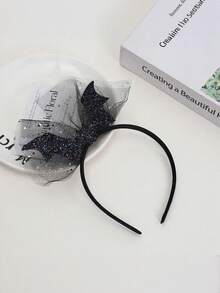 1pc Black Bat Headband, Funny Headpiece Suitable For Stage Performance