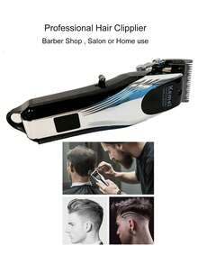Kemei Professional Men's Hair Clipper, Rechargeable Wireless USB Hair Clipper, Suitable For Barbershop, Salon Or Home Use, Model KM-2619 - Black and White - View 7
