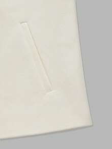 Women's Basic Minimalist Commute Daily Date Vintage Inspired Loose Fit Crew Neck Long Sleeve Short Jacket, Autumn/Winter - Apricot - View 10