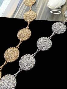 Street Hip-Hop Exaggerated Hat Decor Chain Gentleman Cowboy Hat Accessory