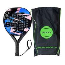 IANONI Padel 球拍，碳纤维，柔软 EVA 面网球拍，带球拍袋，非常适合感恩节、圣诞节、万圣节和新年庆祝活动