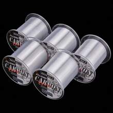 500m / 547-Inch Línea de pesca de fluorocarbono transparente, línea invisible de 1.86-15.56KG, alta sensibilidad y durabilidad, resistente al desgaste y a la mordedura, asombrosa resistencia a la tracción, fácil de manejar objetos grandes, adecuada para hundimiento, lanzamiento a larga distancia y pesca con mosca