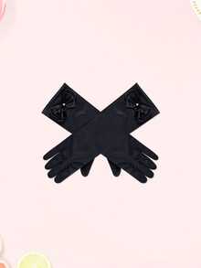 1 Pair, Ice Princess Costume Gloves, Party Accessories, Blue, Pink, 9 Colors Available, Cosplay Role Play Gloves Decor - Multicolor - View 11