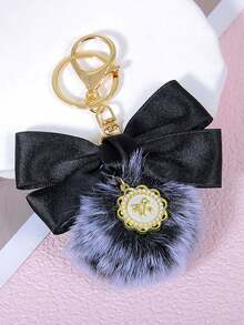 1pc Bowknot Bag Charm, A Bag Accessory, And An Faux Pearl Keychain. It's A Perfect Mother's Day Gift. This Cute Faux Pearl Beaded Bracelet-Style Keychain Exudes A Vintage Charm. It Is Suitable For Decorating Ladies' And Girls' Handbags, Backpacks, And Even Cars. The Pearl Pendant Adorned With A Ribbon Is Also An Excellent Choice For Valentine's Day And Birthday Gifts. - Multicolor - View 34