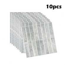 10pcs Self-Adhesive Peel And Stick Tile Stickers 12x12 Inch Square Removable Waterproof And Stain-Resistant Multi-Color Optional, Spacious Home Decoration, Suitable For Dining Room Kitchen Bathroom Living Room Balcony, Good Stuff For Wall Renovation - Multicolor - View 15