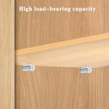 Metal Shelf Support Pins With Anti-Slip Sleeves - Self-Tapping Screws For Cabinet Partition, Laminate Board Brackets - Durable, Stainless Steel Furniture Glass Bracket Overall Screw Set, Shelf Support | Modern Shelf Design | Durable Metal Pins, Shelf Supports - Silver - View 7