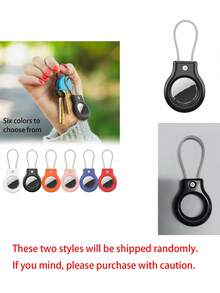 1pc Tracker Computer Security Lock Anti-Lost Carabiner, Suitable For AirTag Protective Case, Silicone Keychain/Chain, For AirTag GPS Item Finder Accessories, Also Suitable For Outdoor Hiking, Backpacking, Daily Travel Essential Safety Camping Gear Hook, Keychain - Multicolor - View 9