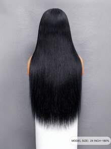 直发真人发假发，即戴即用，无需胶水，预剪裁，6x4高清蕾丝闭合，8-30英寸，180%密度，预先拔毛，自然发际线，未经加工，假日必备，适合初学者 - SNatural - 查看 3