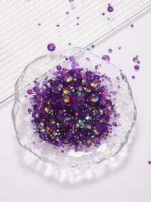 2MM-6MM, 5 Sizes Mix, 2000pcs/Pack, Non-HotFix, Multi Colors, Glue On Round Flatback Crystal Rhinestones Gems Jewelry Beads DIY Diamond Design Accessories Glitter Decal Decorations For Phone Cover,Clothes,Bag,Shoes, Handicraft Products.