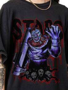 Anime T-Shirt,  Shirt, Vintage Apparel, Graphic Anime Tee, Anime Sweatshirt, Anime Gift, Anime Vintage Special, Unisex T-Shirt - 黑色 - 查看 1