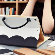 Gorsmoon Ultra-Lightweight Tablet Case With Stand | Premium Scratch-Resistant Synthetic Faux Leather | IPad Pro Compatible | Office & Travel Essentials - Blue - View 3