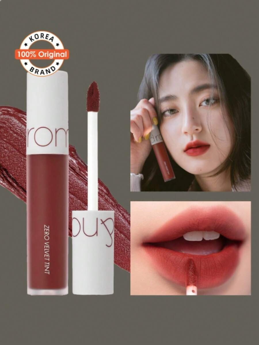 Rom&nd ROMAND Zero Velvet Tint No.06 DEEPSOUL 5.5克/0.2盎司 丝绒哑光持久不晕染唇釉,自然哑光唇彩,适合日常使用,韩式彩妆,礼品装 - 06 深魂 - 查看 1