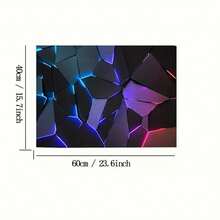 1pc Vibrant Geometric Pattern Doormat - Durable Polyester, Hand Wash Only - Suitable For Kitchen, Bedroom, Living Room, Bathroom And Patio Decor, Washable Area Rug