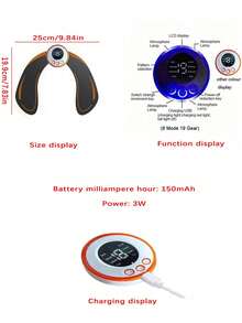 USB Rechargeable Wireless EMS Muscle Stimulator, ABS Abdominal Muscle Trainer, Body Shaper, Buttocks Trainer, Unisex - Black - View 8