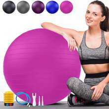 1pcPVC Thickened Frosted Yoga Ball 55cm65cm75CM Yoga Ball Fitness Ball Sports Equipment Excercise Balance