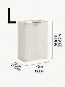 1个可折叠洗衣篮，配有大号或小号木柄，适用于浴室、客厅和洗衣房存放衣物、T恤、衬衫等物品。多功能洗衣篮、洗衣篮、浴室收纳篮、脏衣篮、收纳篮、可折叠洗衣篮。 - 淺灰色 - 查看 8